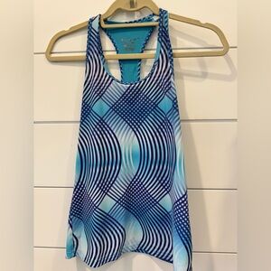 Champion Vibrant Blue and White Tank Top
